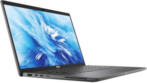 Refurbished Dell Latitude 7410 laptop with Intel Core i7-10610U processor, 16GB RAM, 256GB NVMe SSD, Full HD touchscreen and Windows 11 Pro.